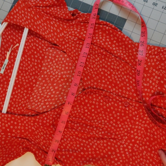 Kimchi Blue orange floral romper size 4 - Picture 7 of 8